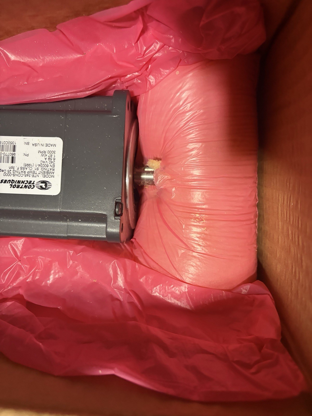 NEW Control Techniques NTE-345-CONS-0000 Motor 1.67kw