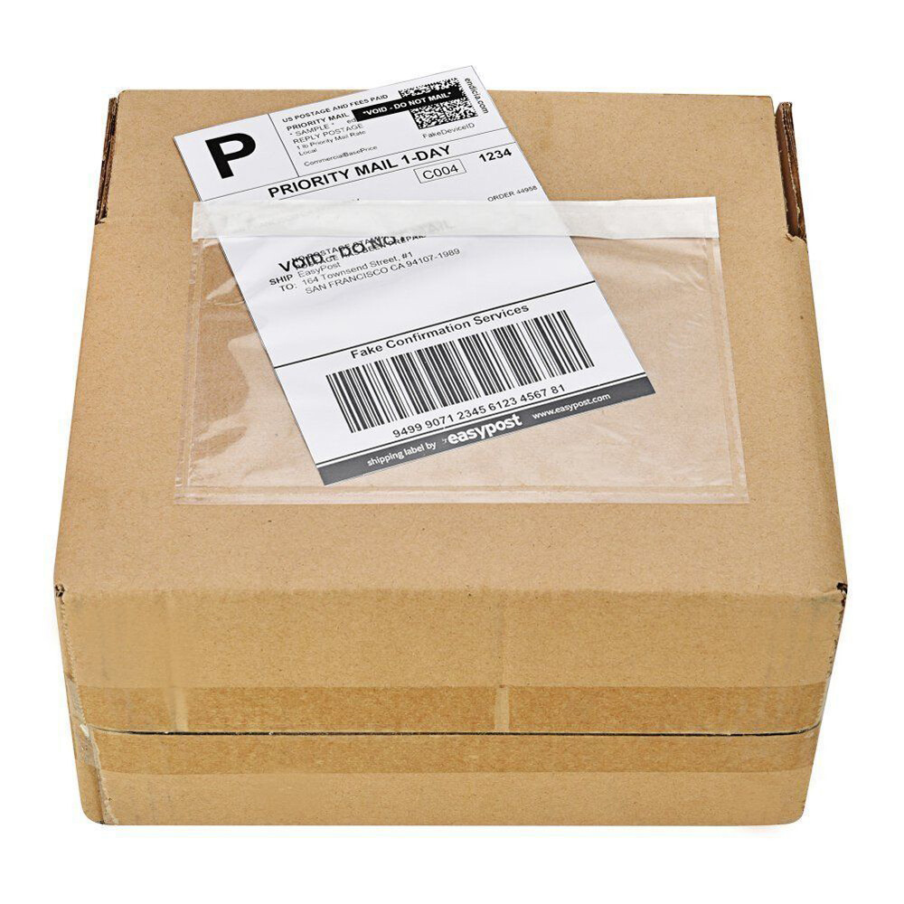 6″ x 9″ Clear Adhesive Packing List Shipping Label Envelopes Pouches 50 – 8000
