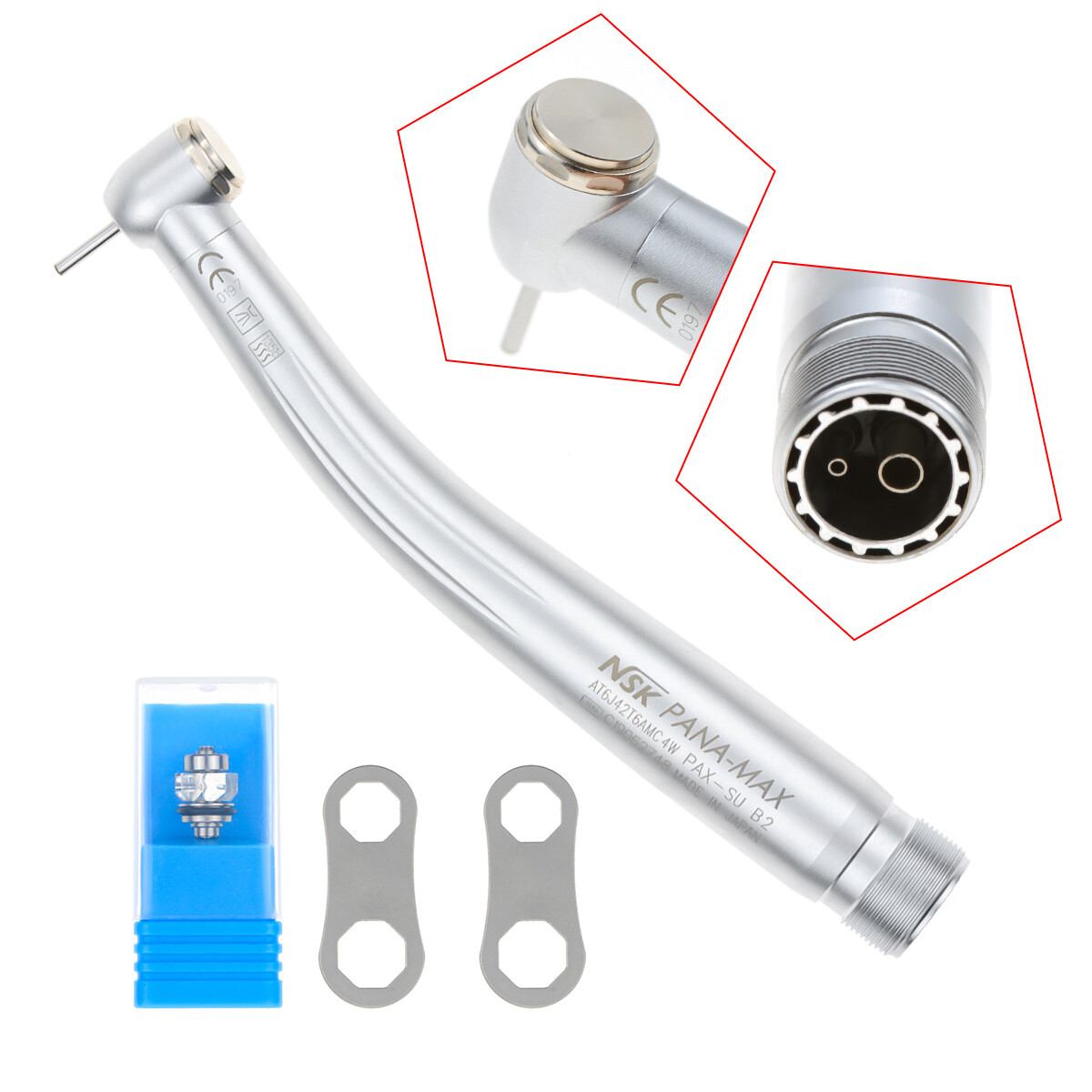 NSK Type Dental PANA MAX High Speed Handpieces Push Button+Low Speed EX203C 4/2H