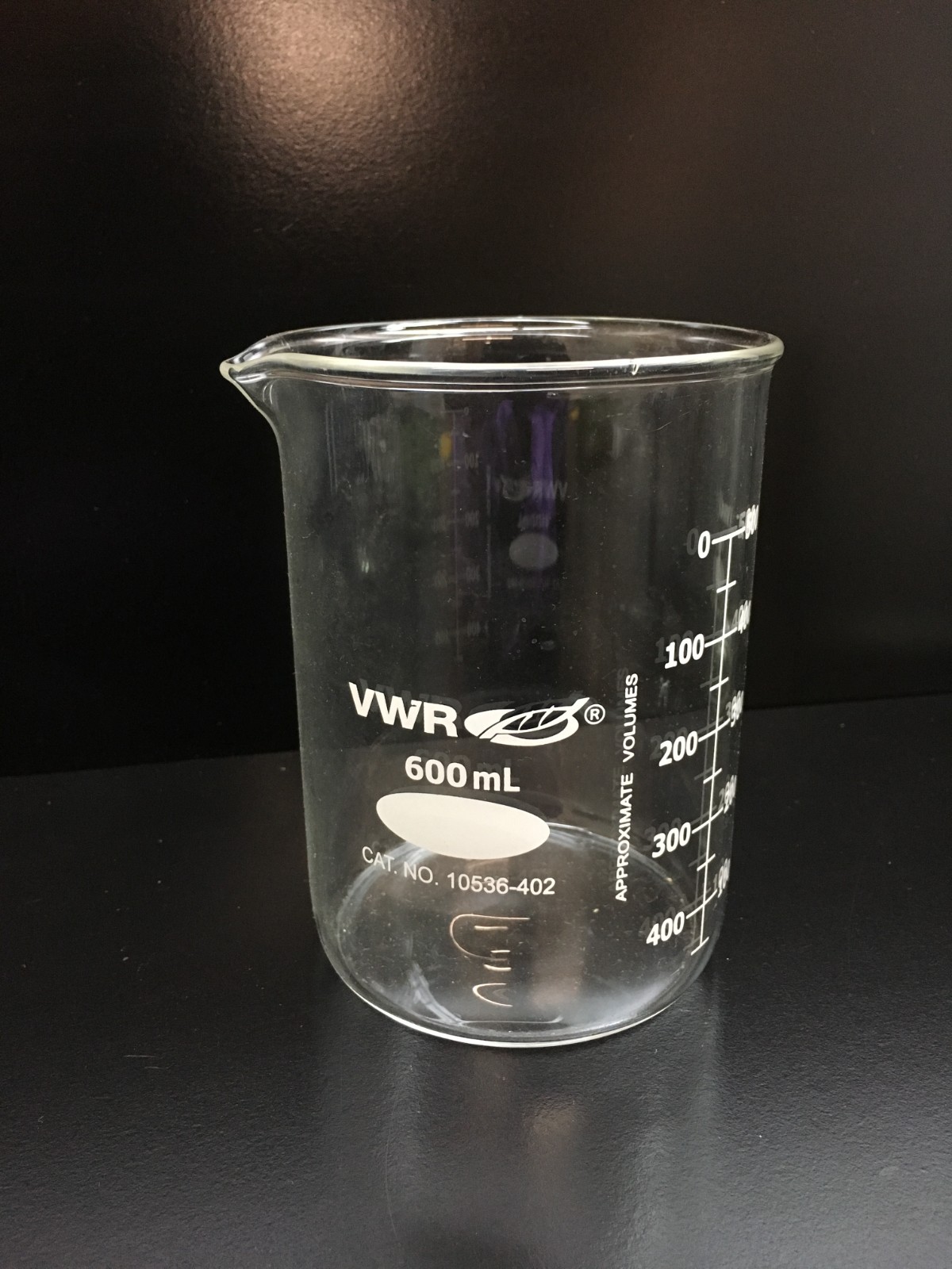 VWR Cat No 10536-402 Heavy-Duty Low Form Beakers 600 mL Lot 2 PCS