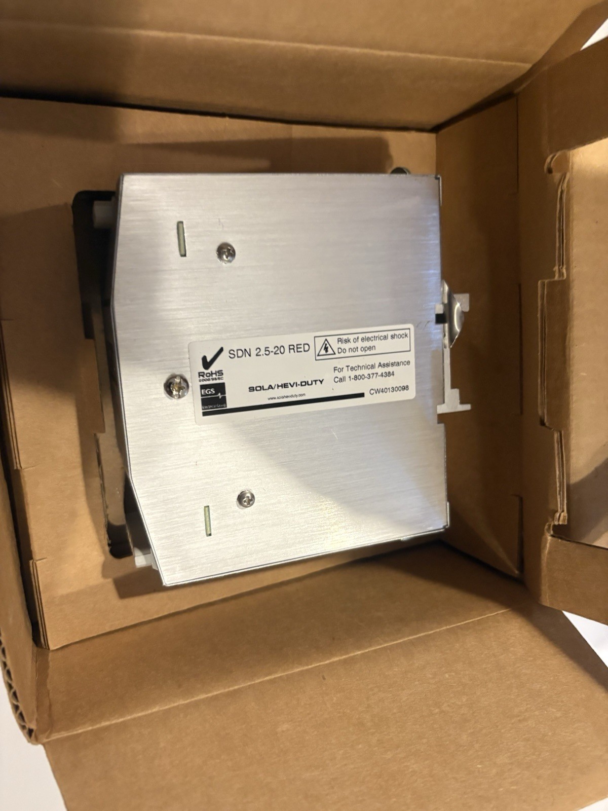 REDUNDANT MODULE SDN 2.5-20 RED EGS new open box