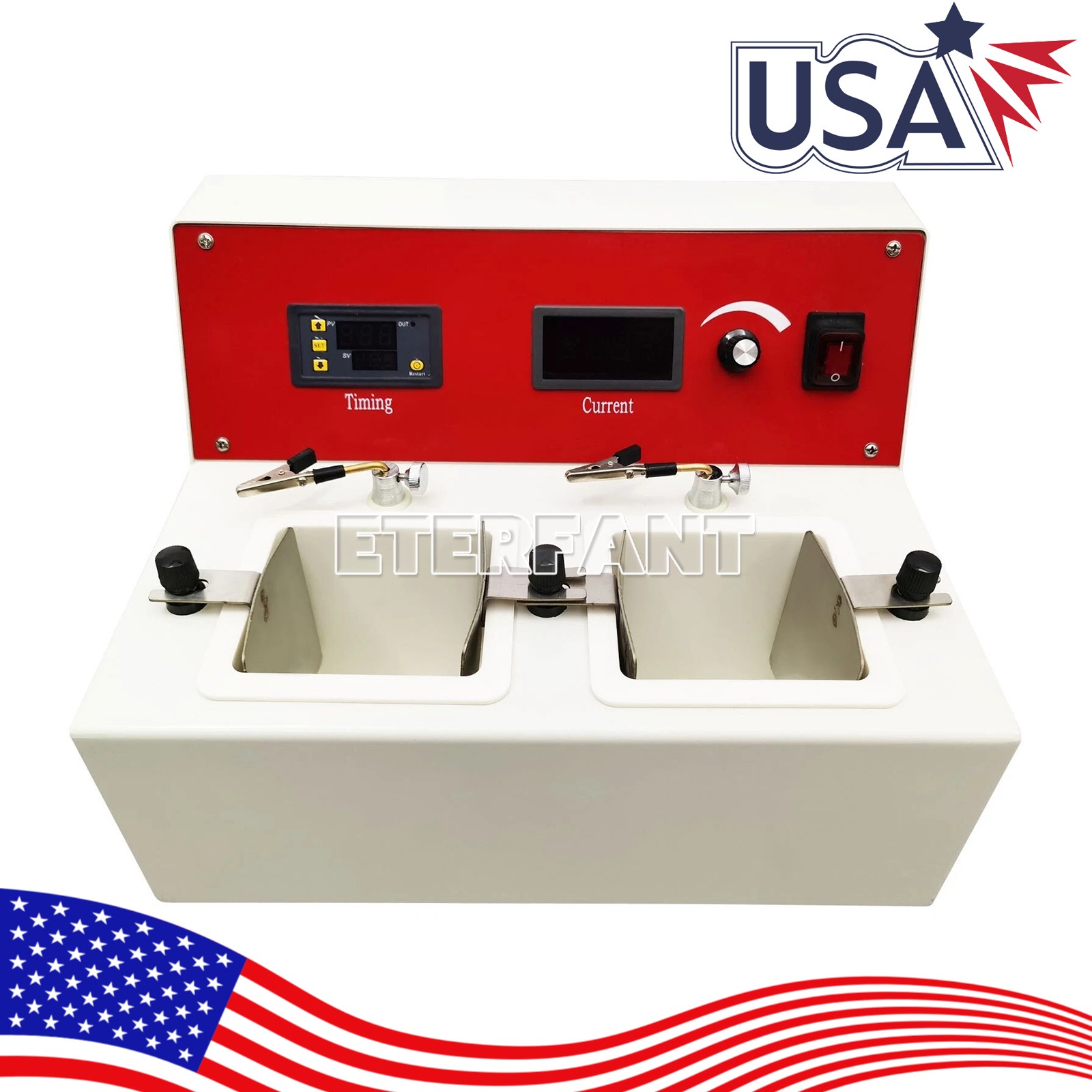 ETERFANT Electrolytic Polishing Machine With 2 Electrolytic Cells Dental Lab