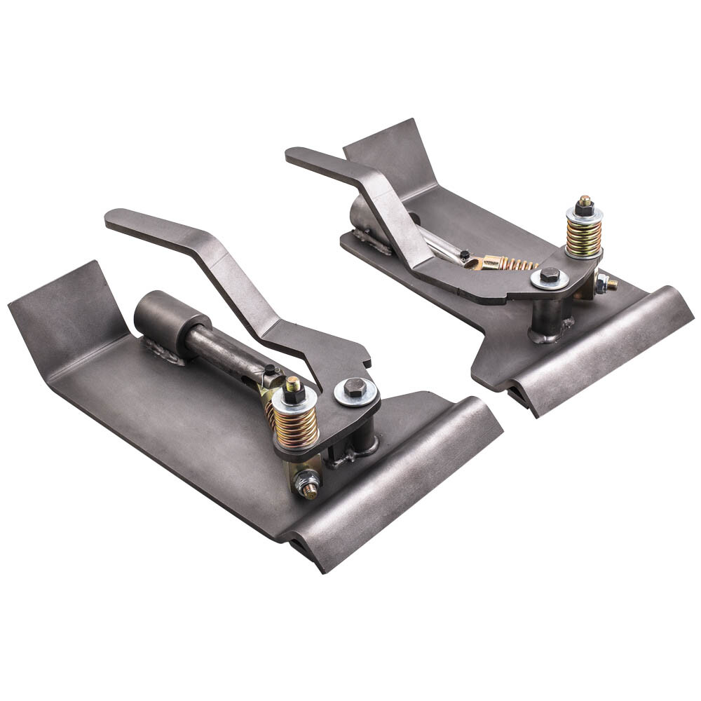 2 Pcs Skid Steer Quick Tach Conversion Adapter Steel For Latch Box Weld-On