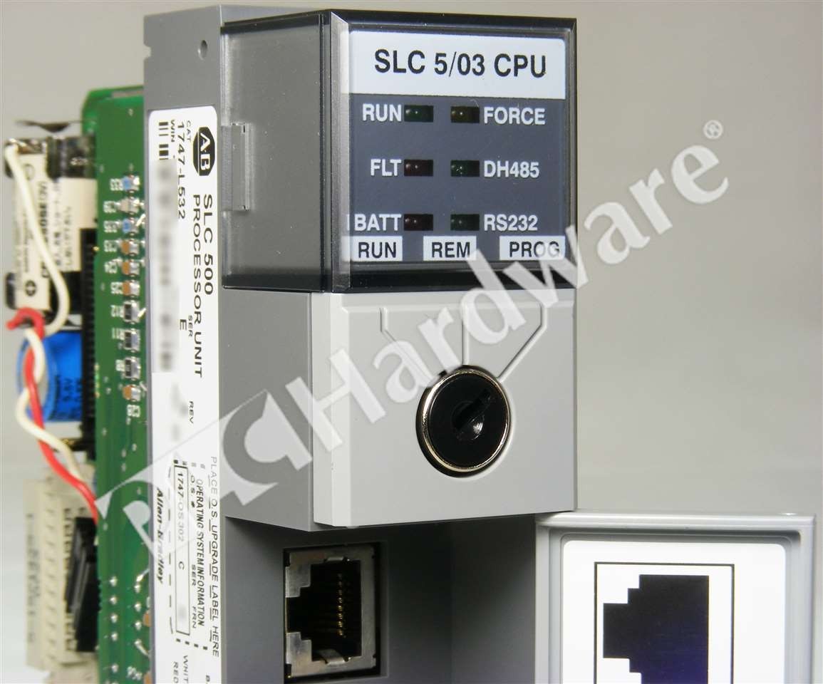 Open Pre-owned Allen Bradley 1747-L532 /E SLC 500 5/03 DH-485/RS-232 Controller