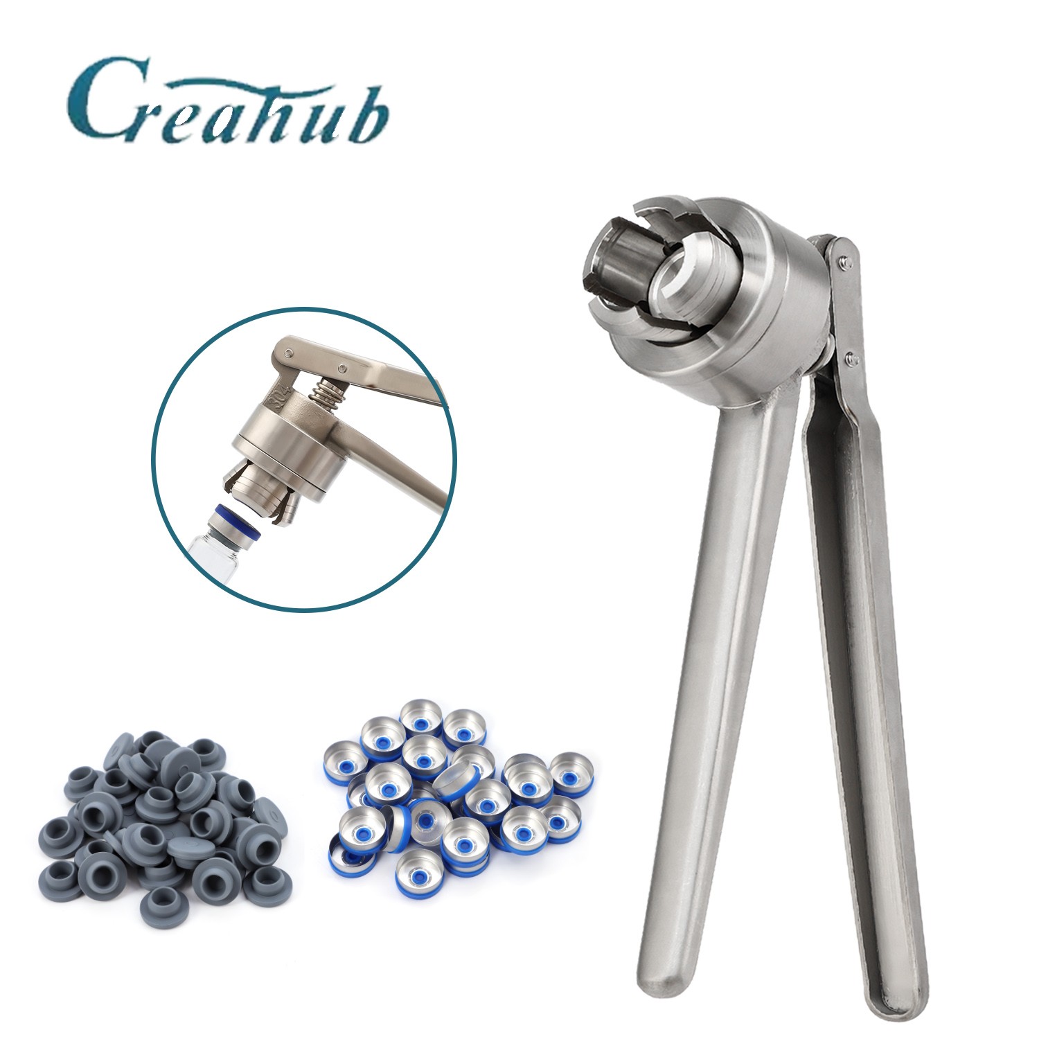 Flip Vial Crimper 20mm Manual Perfume Bottle Capper Sealing Crimping Tool