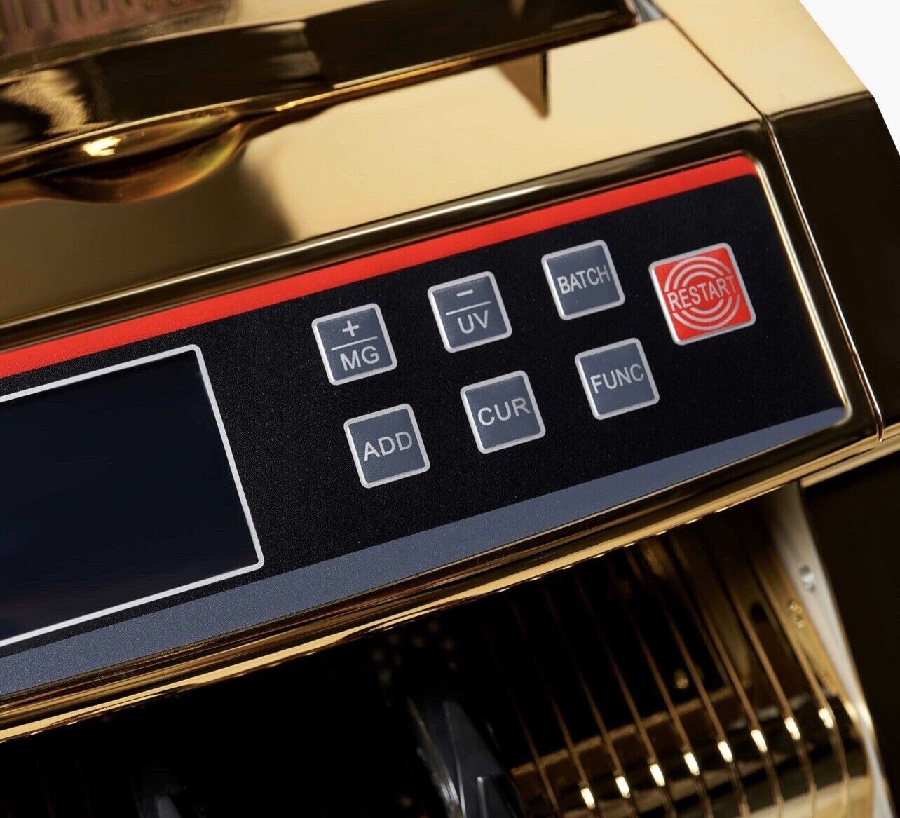Upromax Gold Money Bill Dollar Counter UV/MG Detection + Counter Display NEW💰🔥