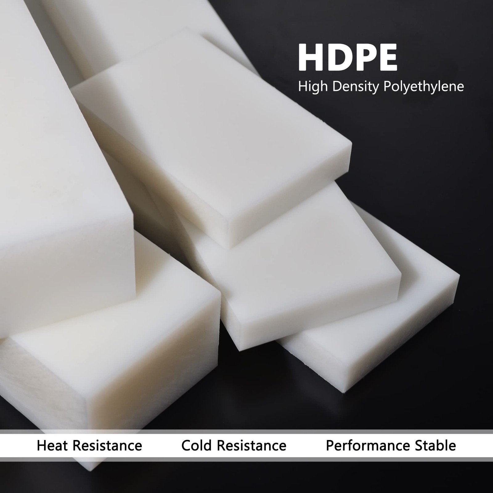 HDPE Block Black PE Polyethylene Rectangular Solid Plastic Tapping Block High