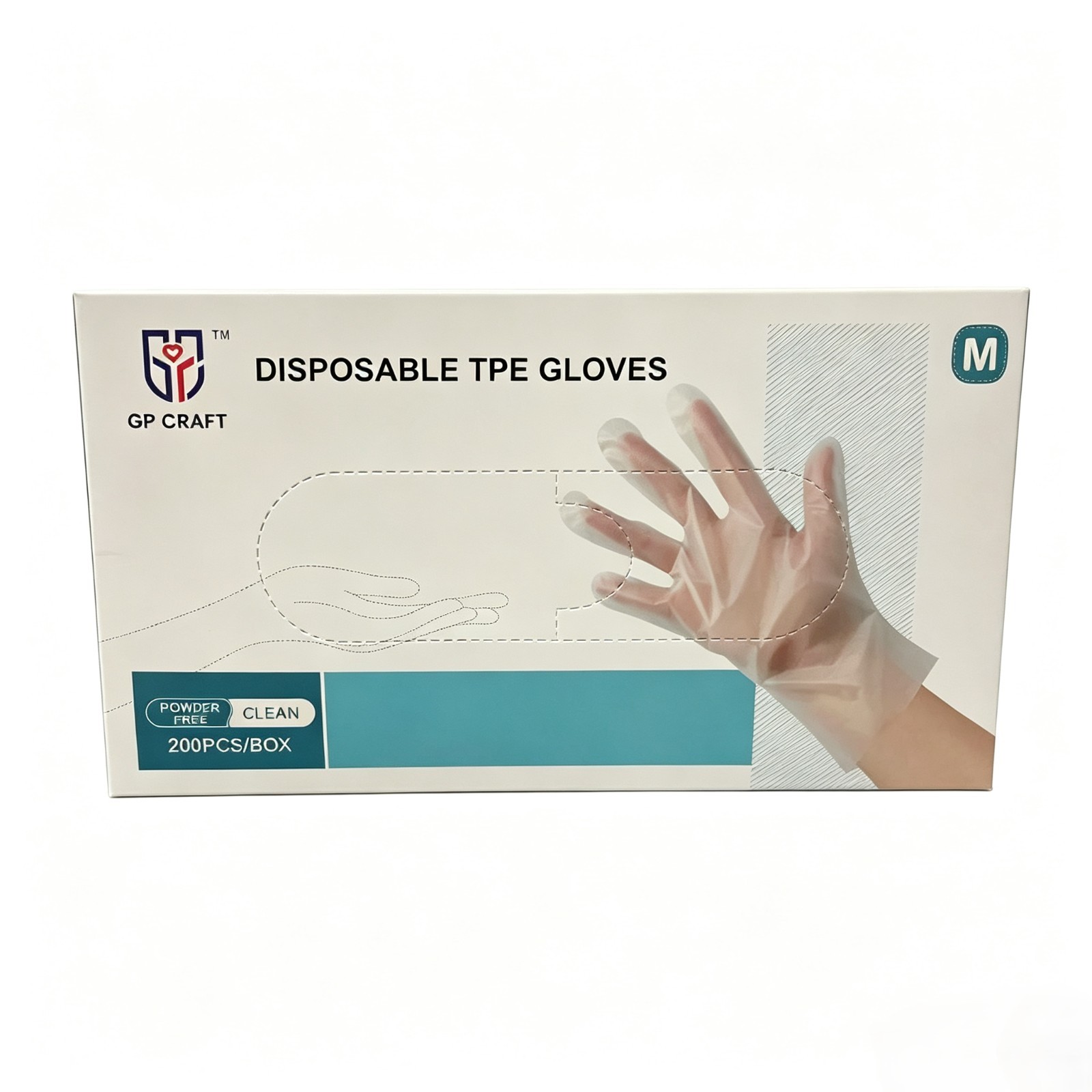 400Pcs(2Box) Disposable TPE Gloves Clear BPA Free Save More for Kitchen Cooking