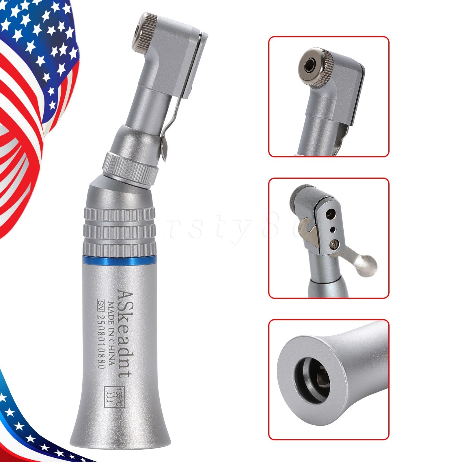5 Pcs NSK Style Dental Low Slow Speed Contra Angle Handpiece Latch E-Type SEASKY