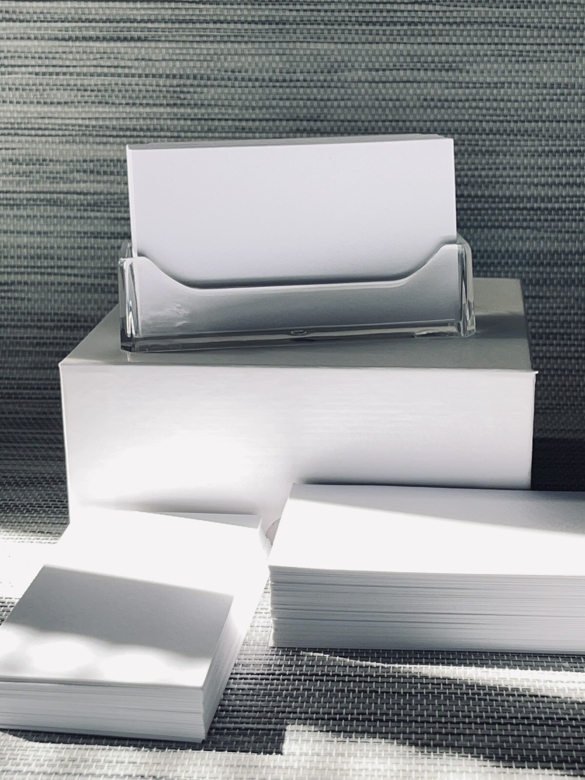 100 Pcs Blank White Business Cards 2×3.5 in Thick Cardstock 100# 270gsm