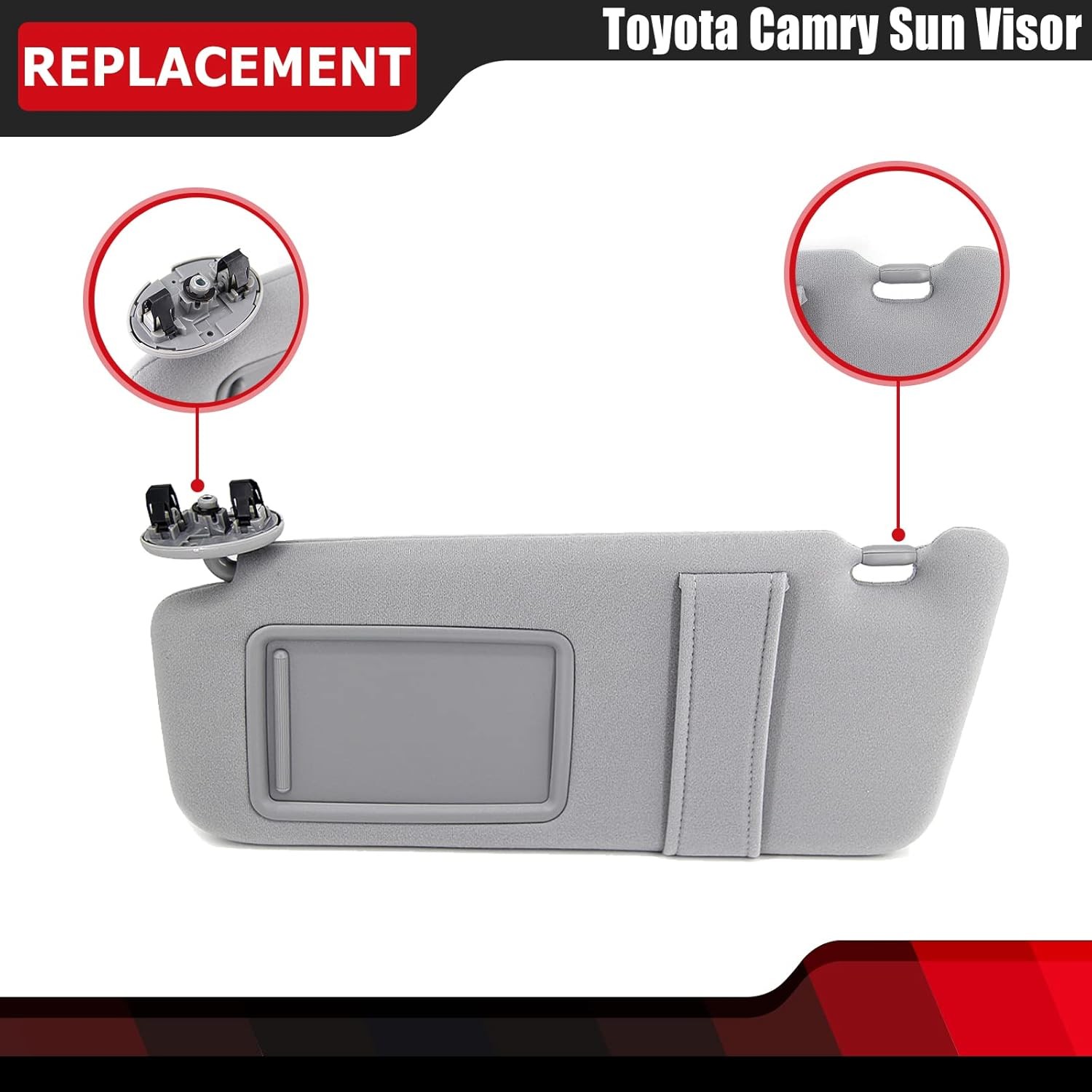 Car Sun Visor Left Driver Side&Right Passenger Side For Toyota Camry 2007-2011