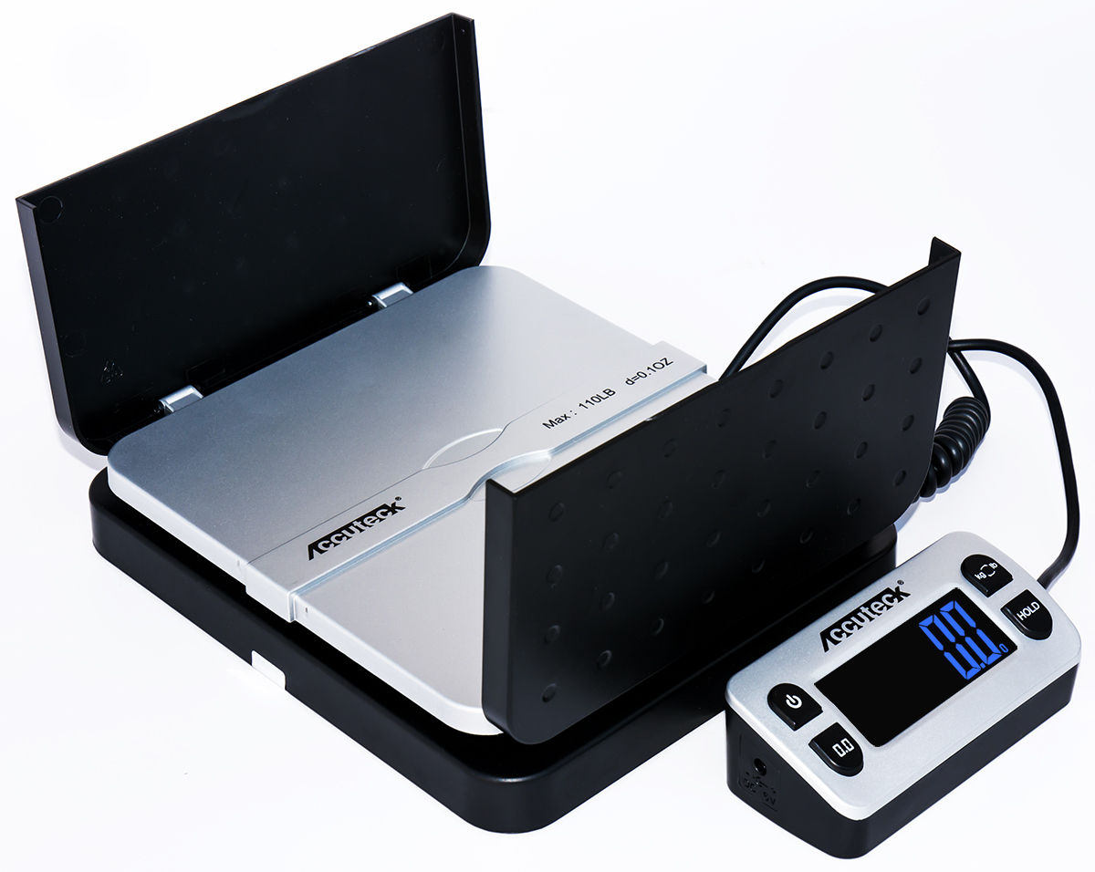 Accuteck ShipPro W-8580 110lbs x 0.1 oz Black Digital shipping postal scale