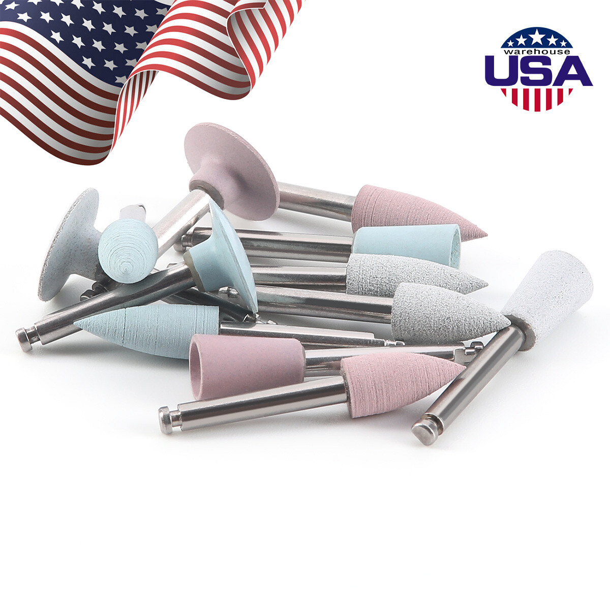 AZDENT Dental Composite Polishing Finishing Burs Silicone Polishers RA 2.35mm
