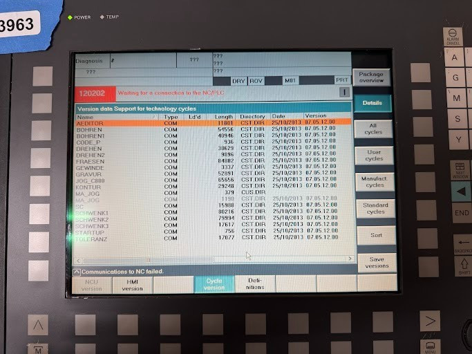 Siemens SINUMERIK PCU 50.5-C 6FC5210-0DF52-2AA0 1.8GHz 1GB CNC 840D Operator