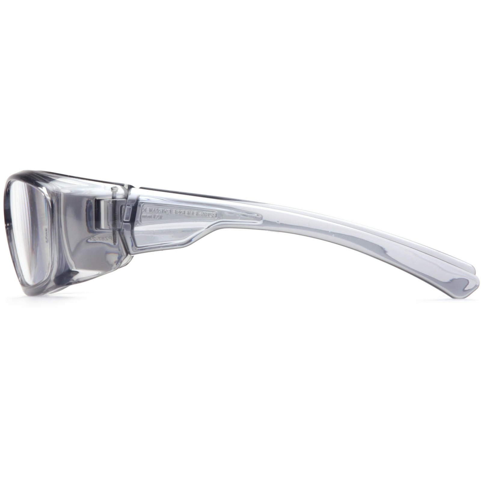 Pyramex Emerge Safety Glasses Readers Gray Frame Clear Full Magnifying Lens