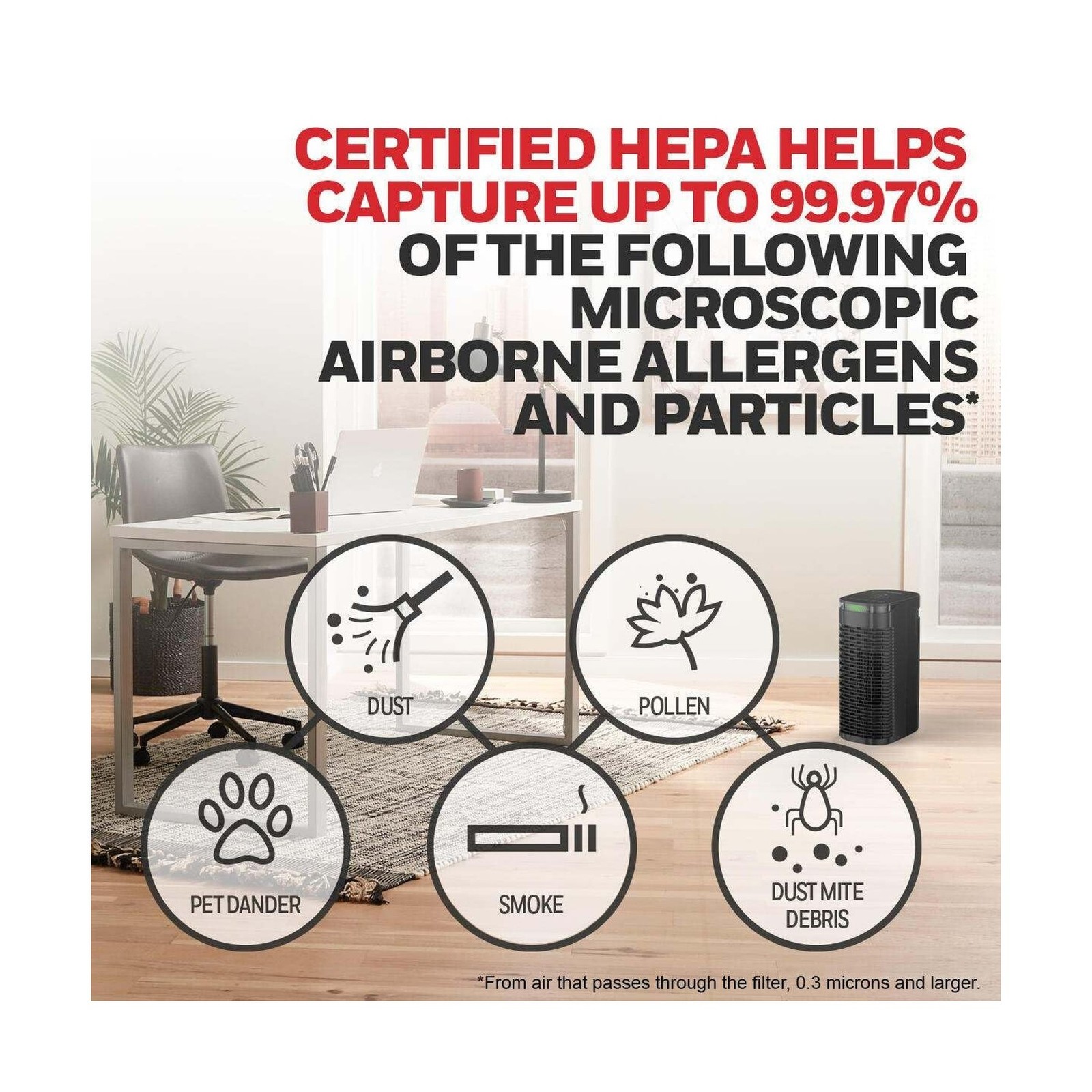 Honeywell InSight HEPA Air Purifier for Medium Rooms (100 sq ft). A… Fast Ship