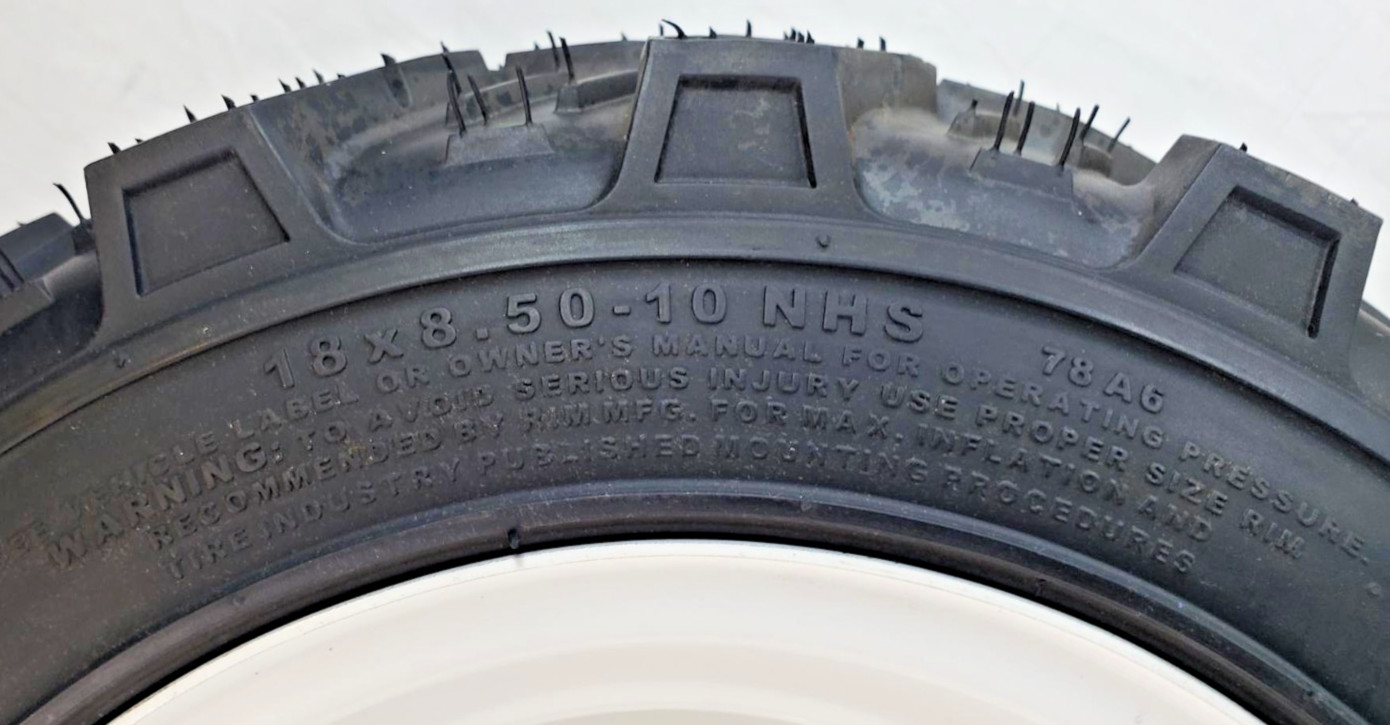 18×8.50-10 Riding Mower Garden tractor 5-hole TR-34 Lug Tire Rim Wheel assembly