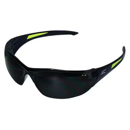 Edge Eyewear Sd116-G2 Delano G2, Safety Glasses, Anti-Scratch, Gray Lens, Black