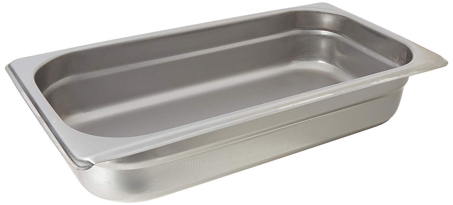 Winco SPJM-302 Anti-Jamming Steam Pan, 1/3 x 2 1/2-Inch, 24-Gauge
