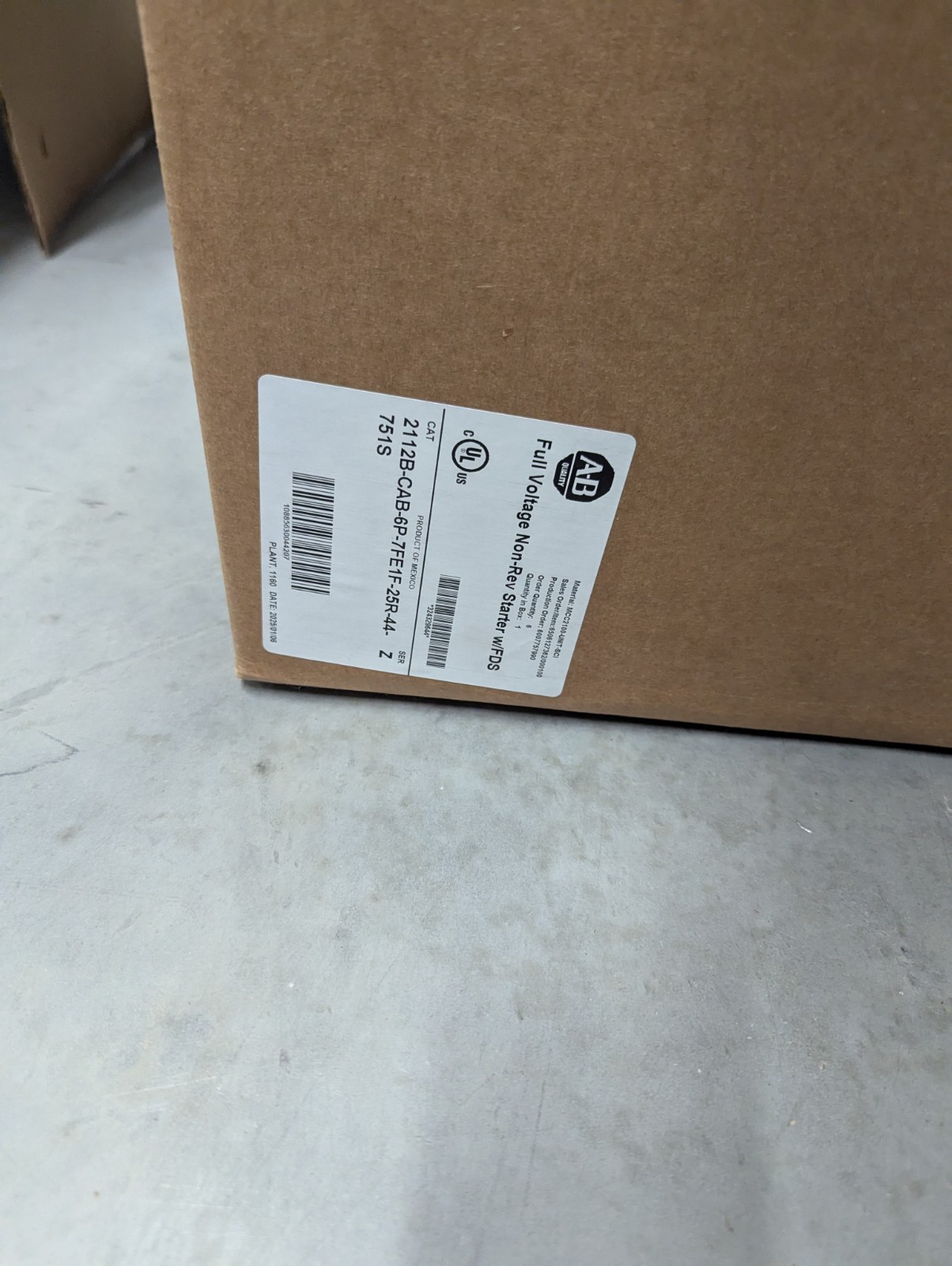 Allen Bradley 2112B Size 2 MCC Empty Bucket Rockwell Automation