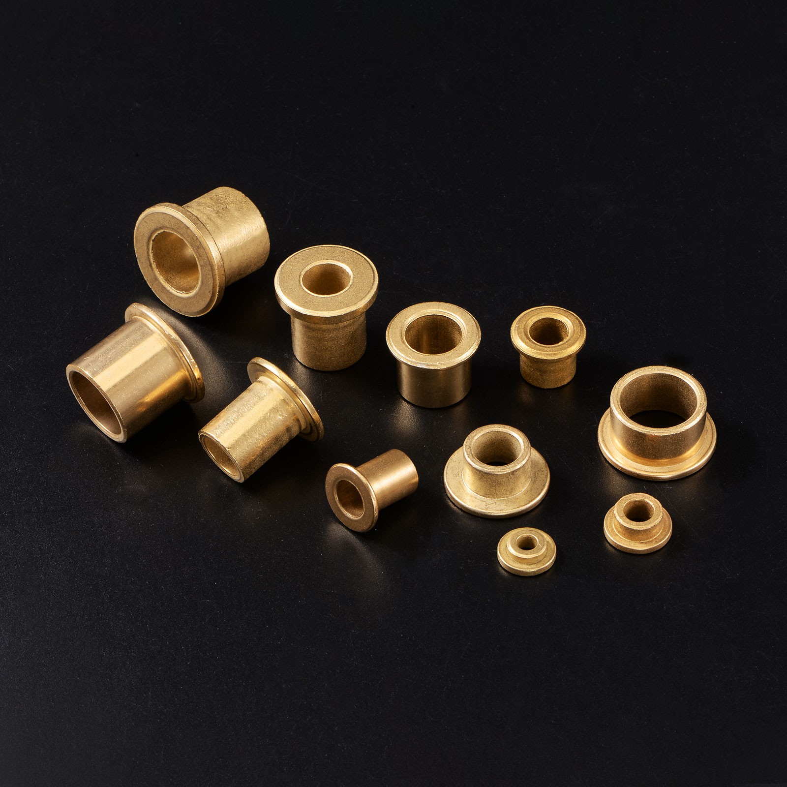 2pcs Flange Bearing Sleeve 12mm x 16mm x 12mm Bronze Self Lubricating Bushings