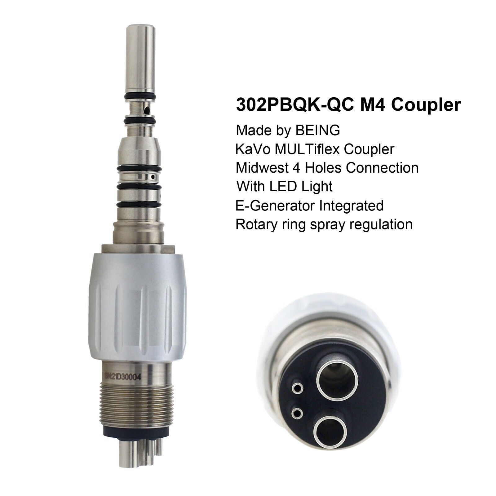 COXO Dental Fiber Optic Turbine High Speed Handpiece For Kavo NSK Coupler 4 6H