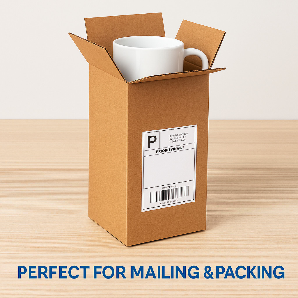 100 Cardboard Shipping Boxes 4x4x10 Kraft Corrugated Cartons Mailing Packing