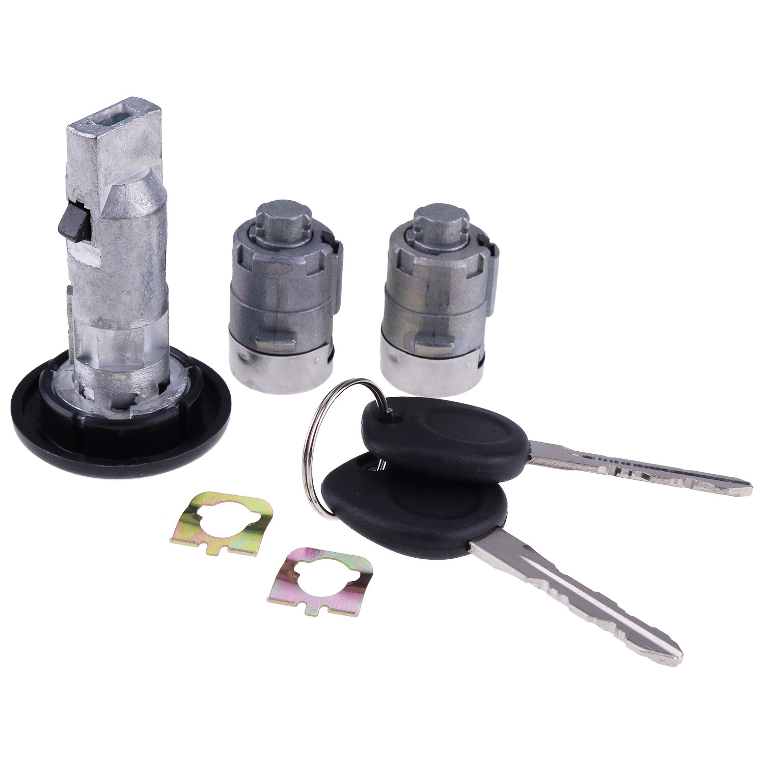 For Chevy GMC 2002 Ignition Key Switch Cylinder Door Liftgate Lock Set 2 GM Keys
