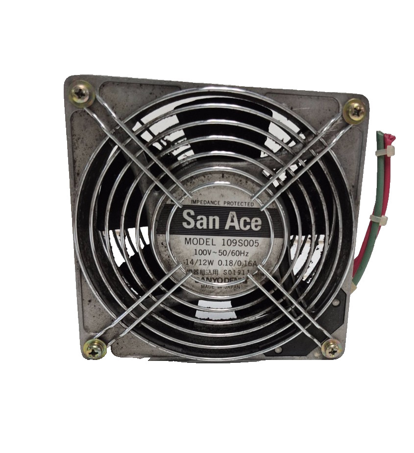 SANYO DENKI COOLING FAN SAN ACE 109S005 100V~50/60Hz, 14/12W, 0.18/0.16A