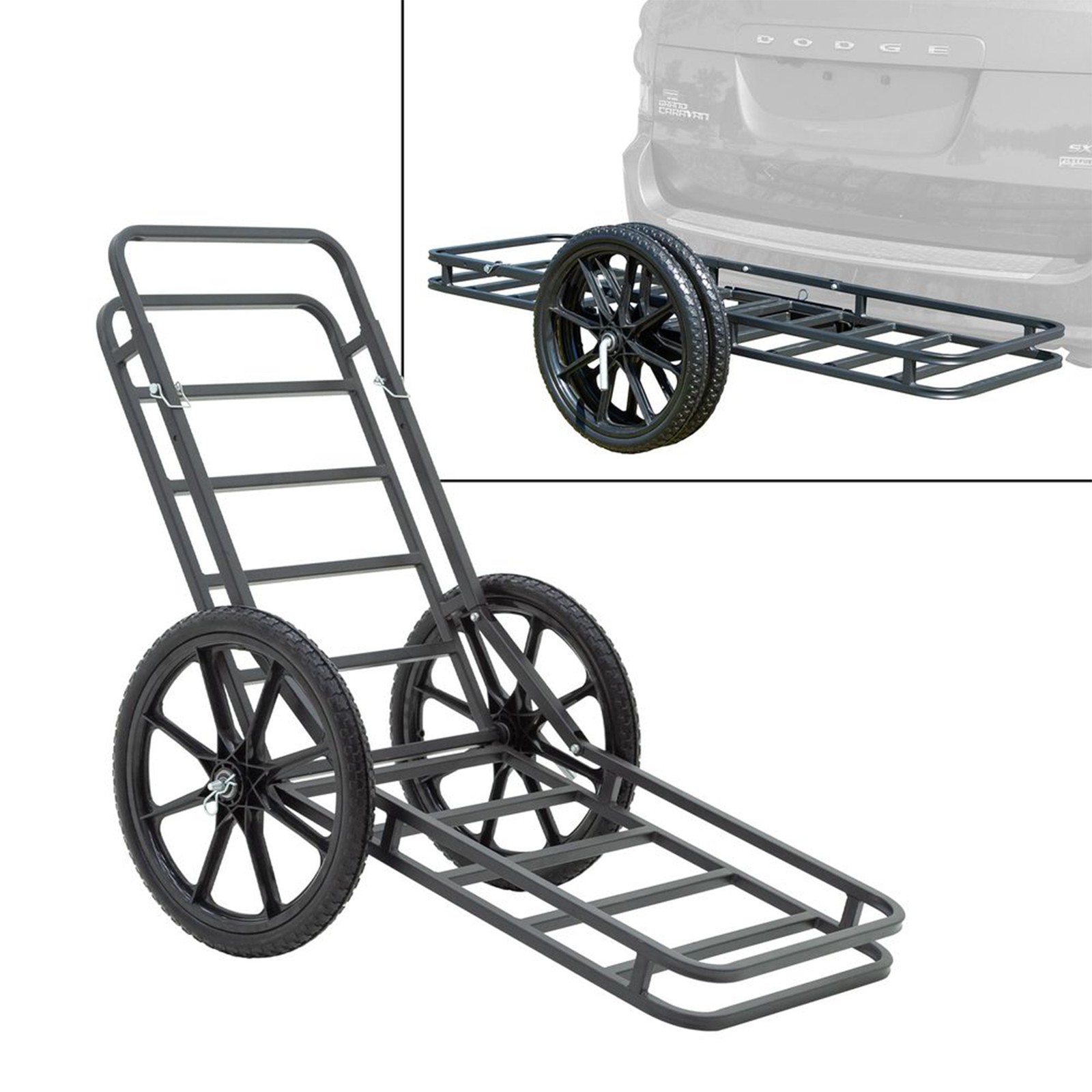 Elevate Outdoor Hitch-Mounted Cargo Carrier and Game Cart w/ 500lbs Cap. (Used)