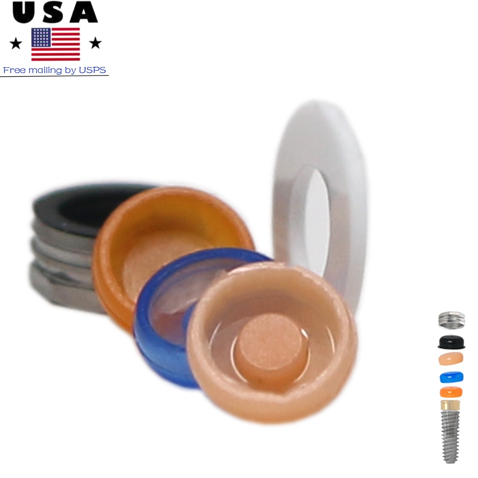 Nobel Biocare CC Hex Locator/Healing Cap Abutment Analog Impression Coping NP/RP