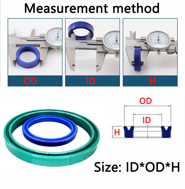 Hydraulic Cylinder Seals U-Cup PU Rod U Seal Metric Inner 22mm-110mm Height 10mm