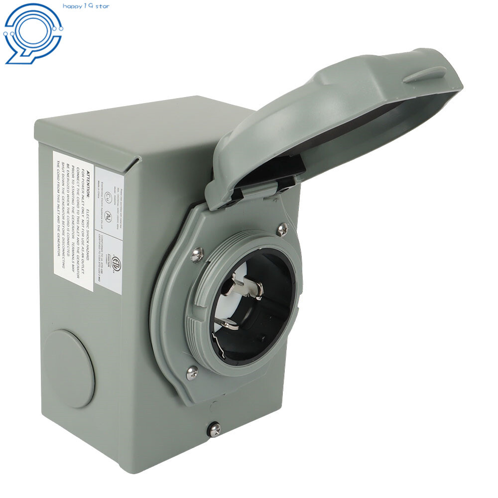 120/250V 50 Amp Generator Power Inlet Box SS2-50P 3 Prong Power Inlet Box