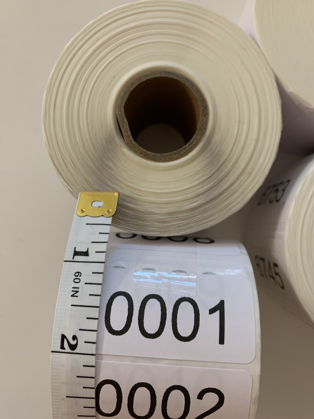 1000 Labels Consecutive Number Inventory Stickers Labels 2″ x 1″ Customize