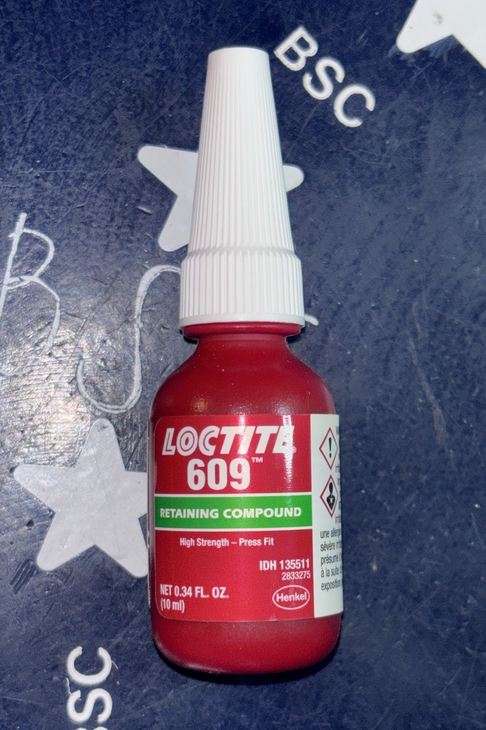Loctite 609 10mL General Purpose Fast Curing Retaining Compound 135511 60921