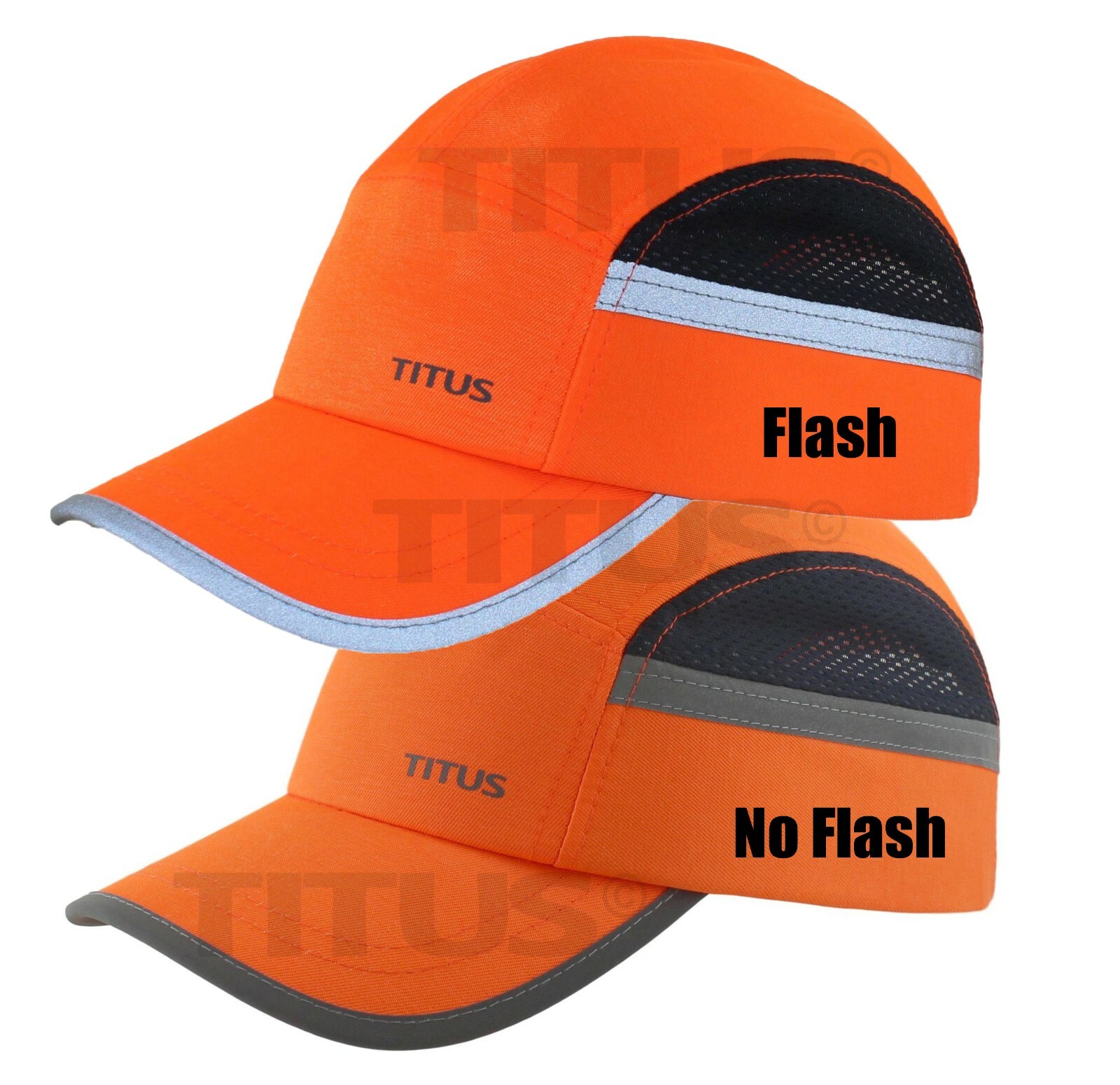TITUS HIVIZ Reflective Striped Bump Cap Safety Hard Hat Head Scalp Protection CE