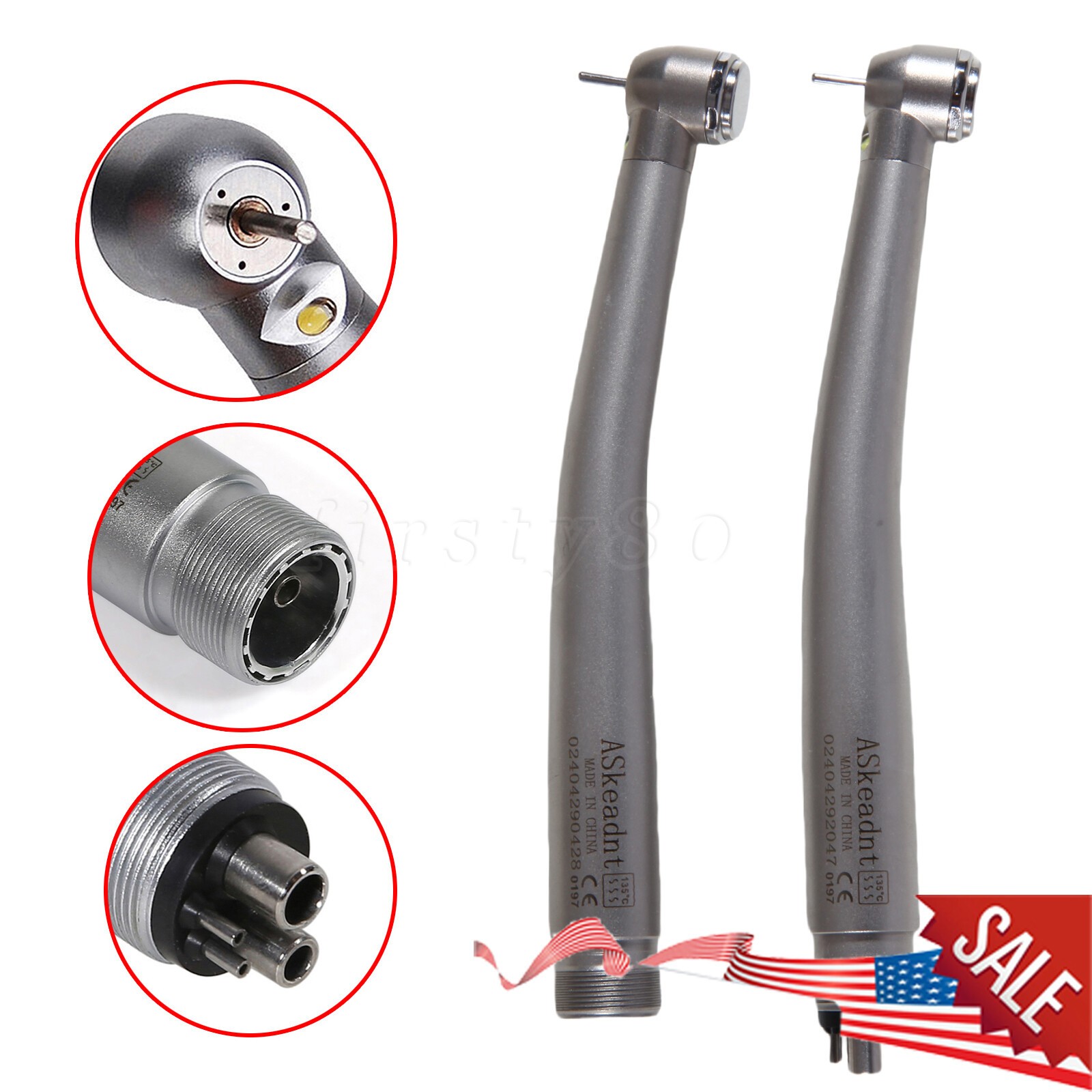 NSK Style Dental Fiber Optic LED E-generator High Speed Handpieces 4HOLE/2HOLE