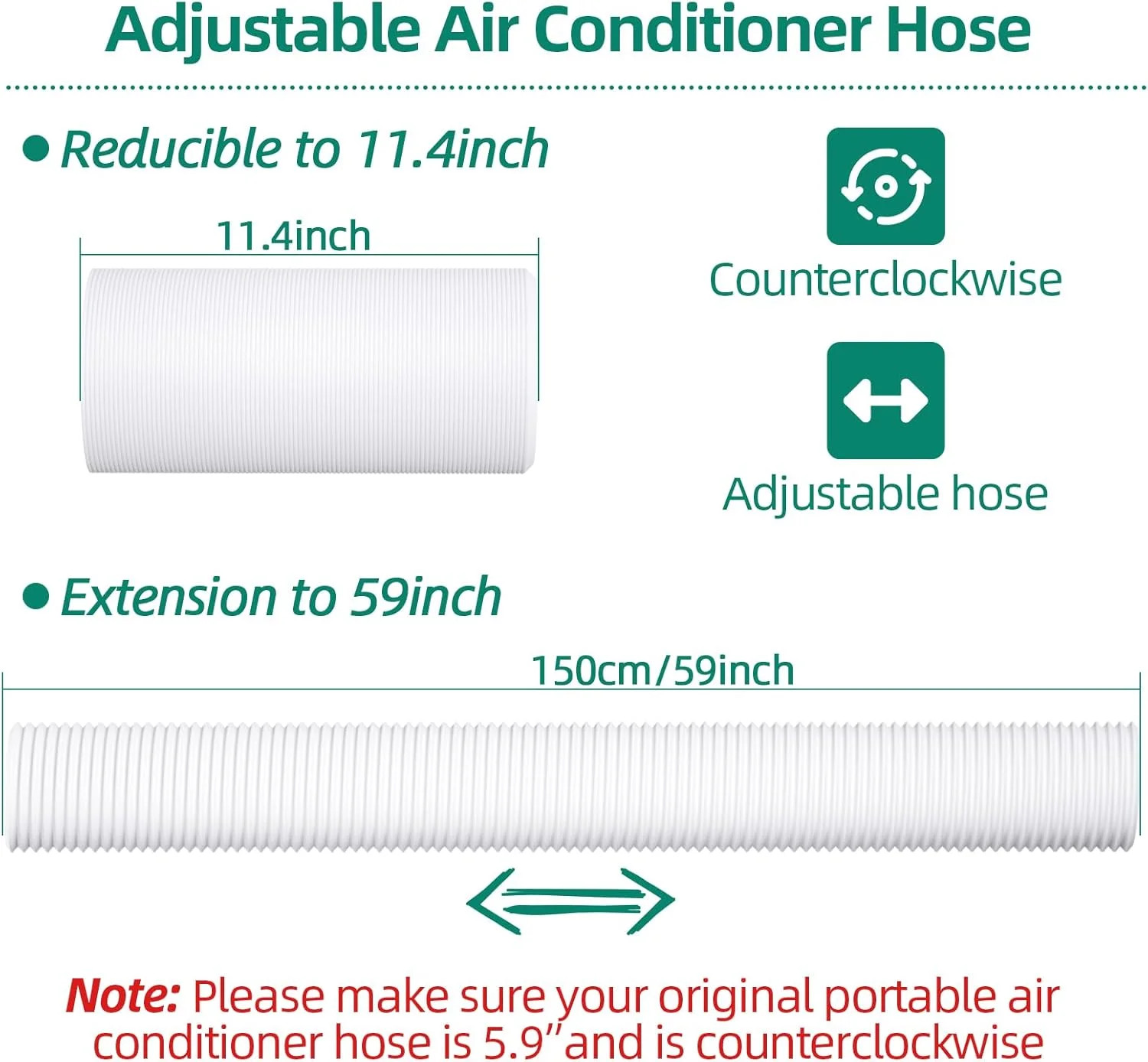 Portable Air Conditioner Window Kit – Adjustable Universal Window Seal AC Vent K