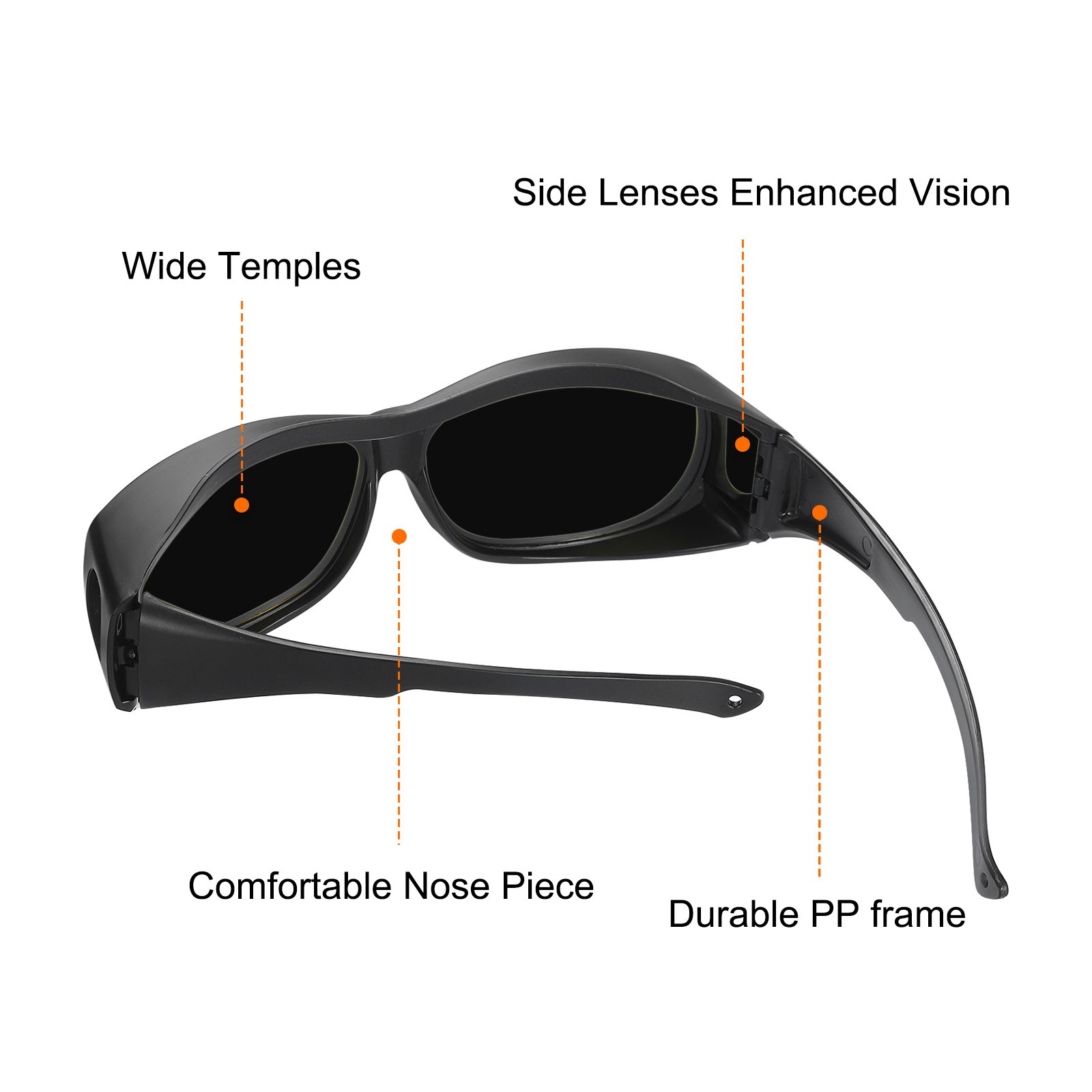 Welding Glasses IR Shade 10 CE Certified Protective Glasses Wrap Around Lens
