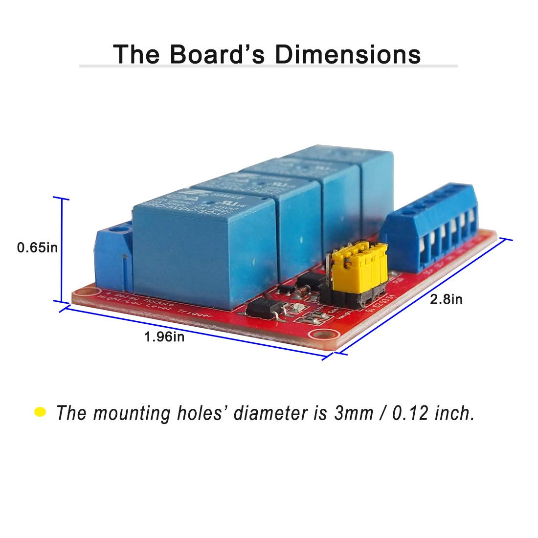 4 Channel 5V Relay Module with Optocoupler Isolation Support High and Low Lev…