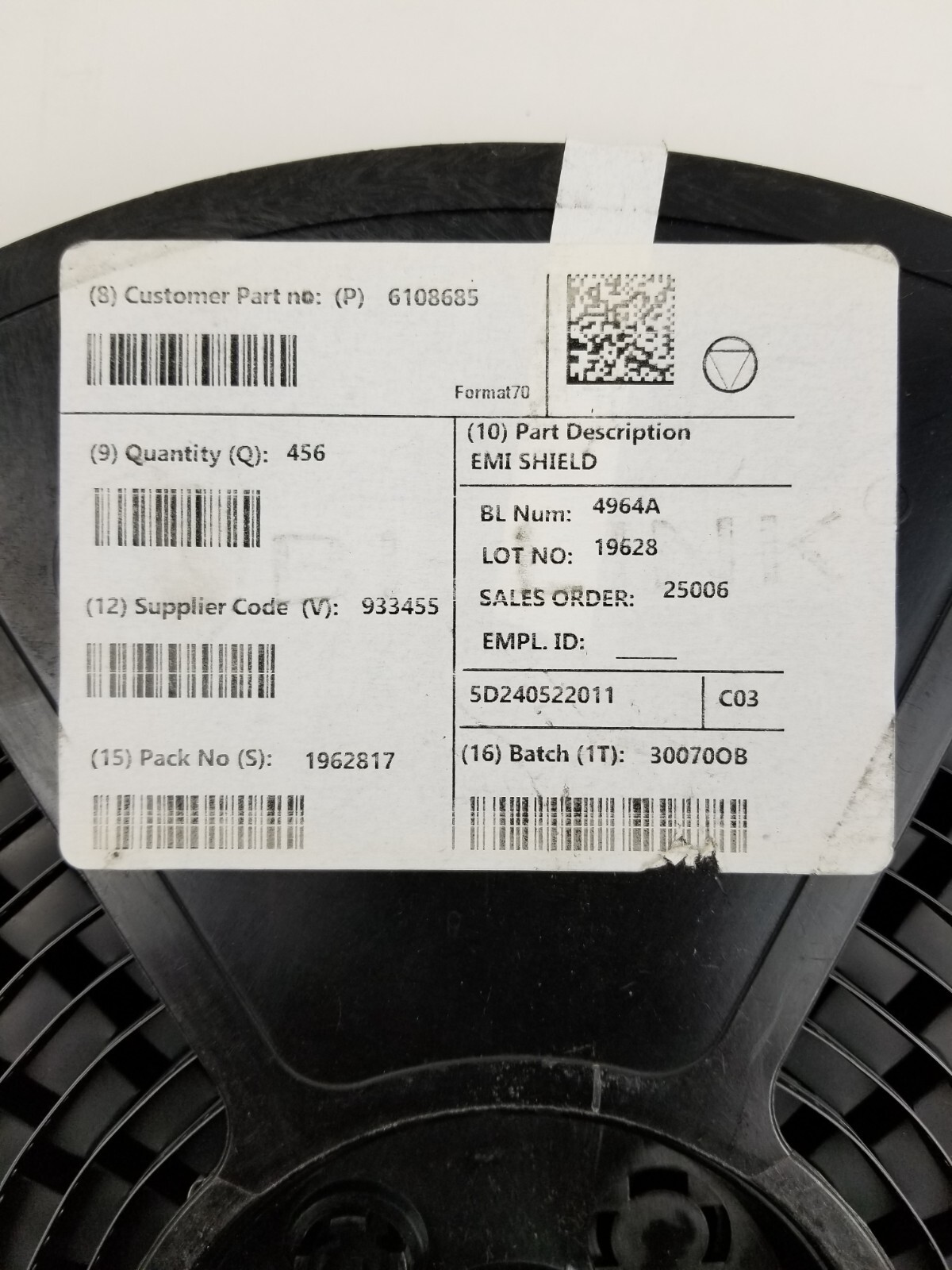 456pcs -Full Reel- Bi-Link 4964A Autoliv EMI Shield 6108685 NEW
