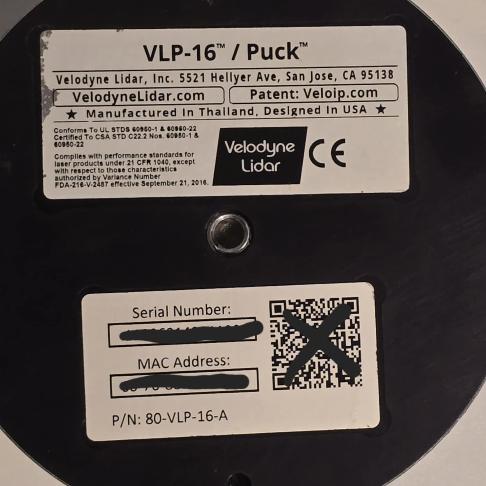 Velodyne VLP-16 LiDAR Pucks