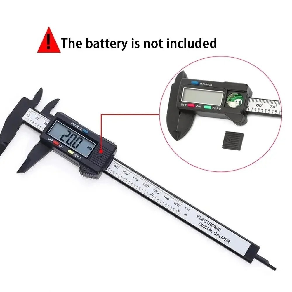 6″ Micrometer Digital Measuring Tool Caliper Vernier Gauge Metric 150mm 6-inch