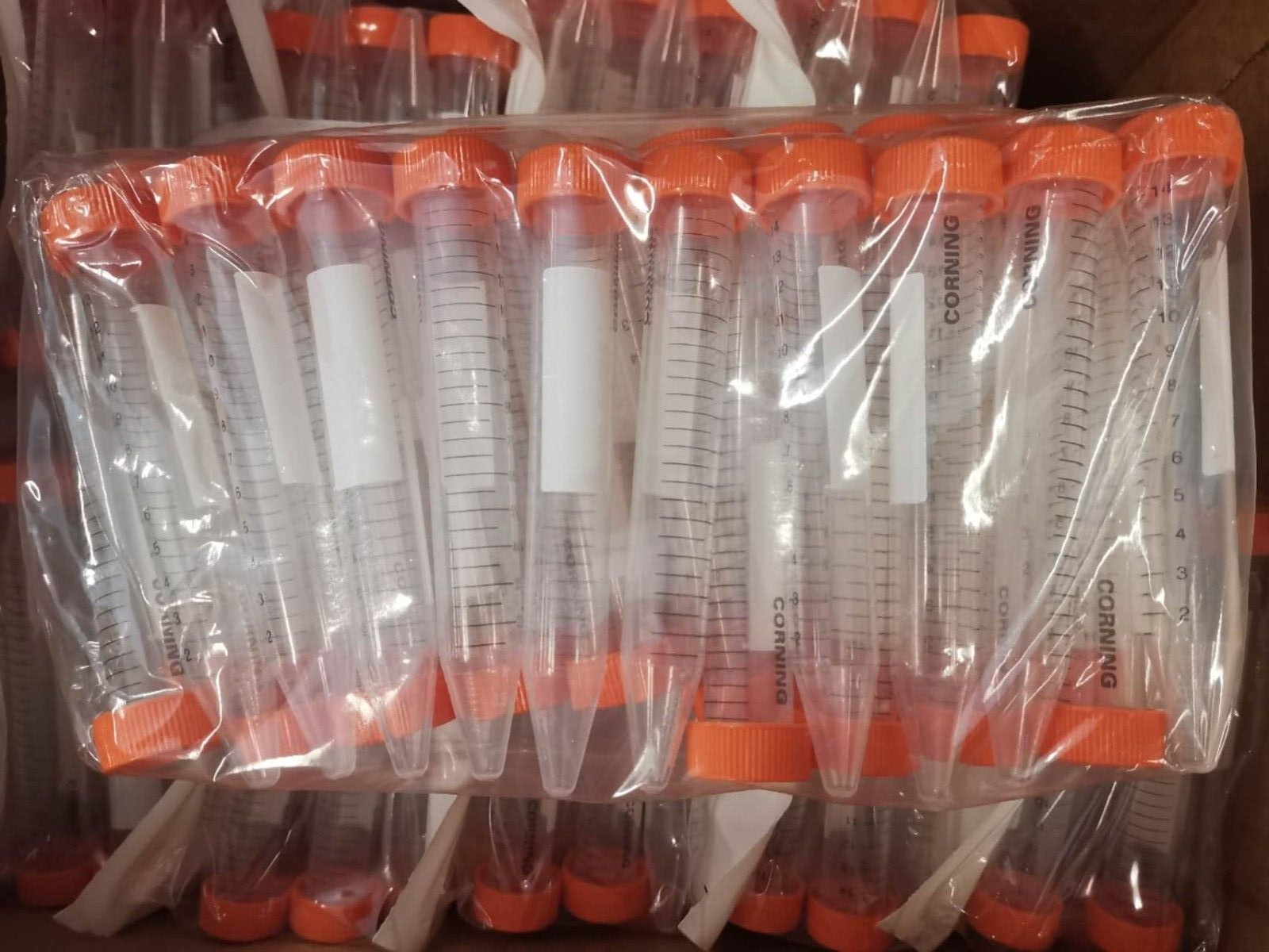 Corning 15mL Centrifuge Tube RNase/DNase-Free, 500 /CS, REF 430766, Sterile R