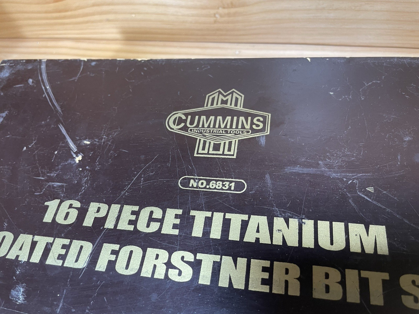Cummins Industrial 16Pc Titanium Coated Forstner Bit Set No. 6831 Vintage