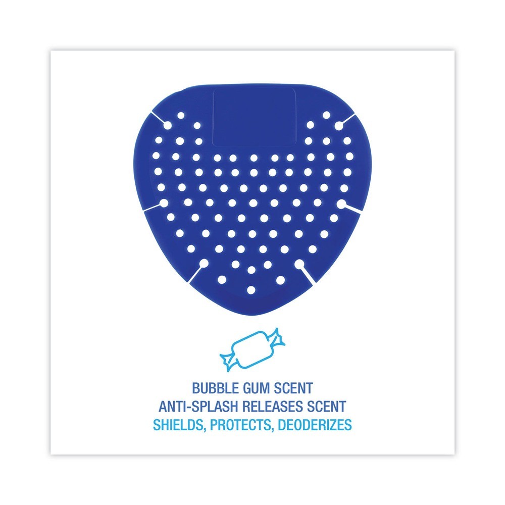 Boardwalk 1002 Bubble Gum Fragrance Urinal Screen – Blue (1 Dozen) New