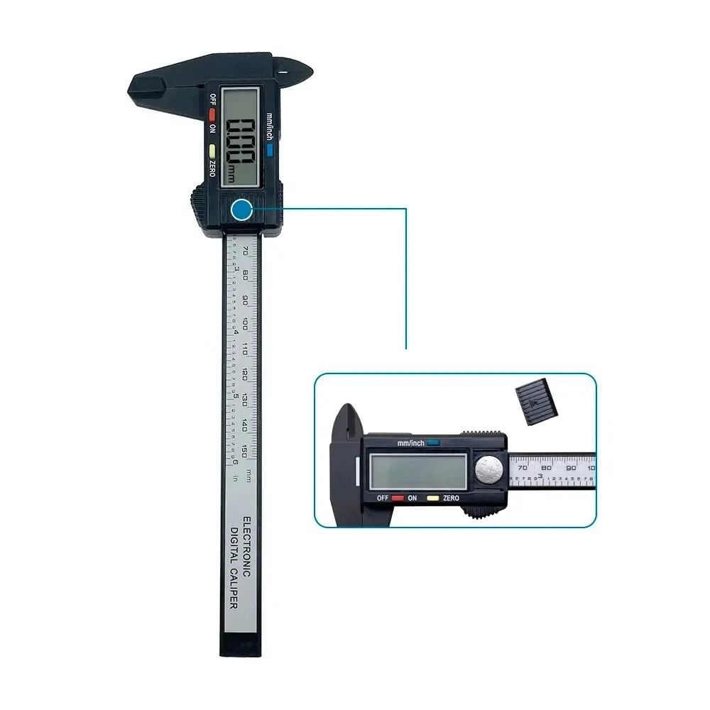 6″ 150mm Digital Caliper Micrometer LCD Gauge Vernier Electronic Measuring Tool