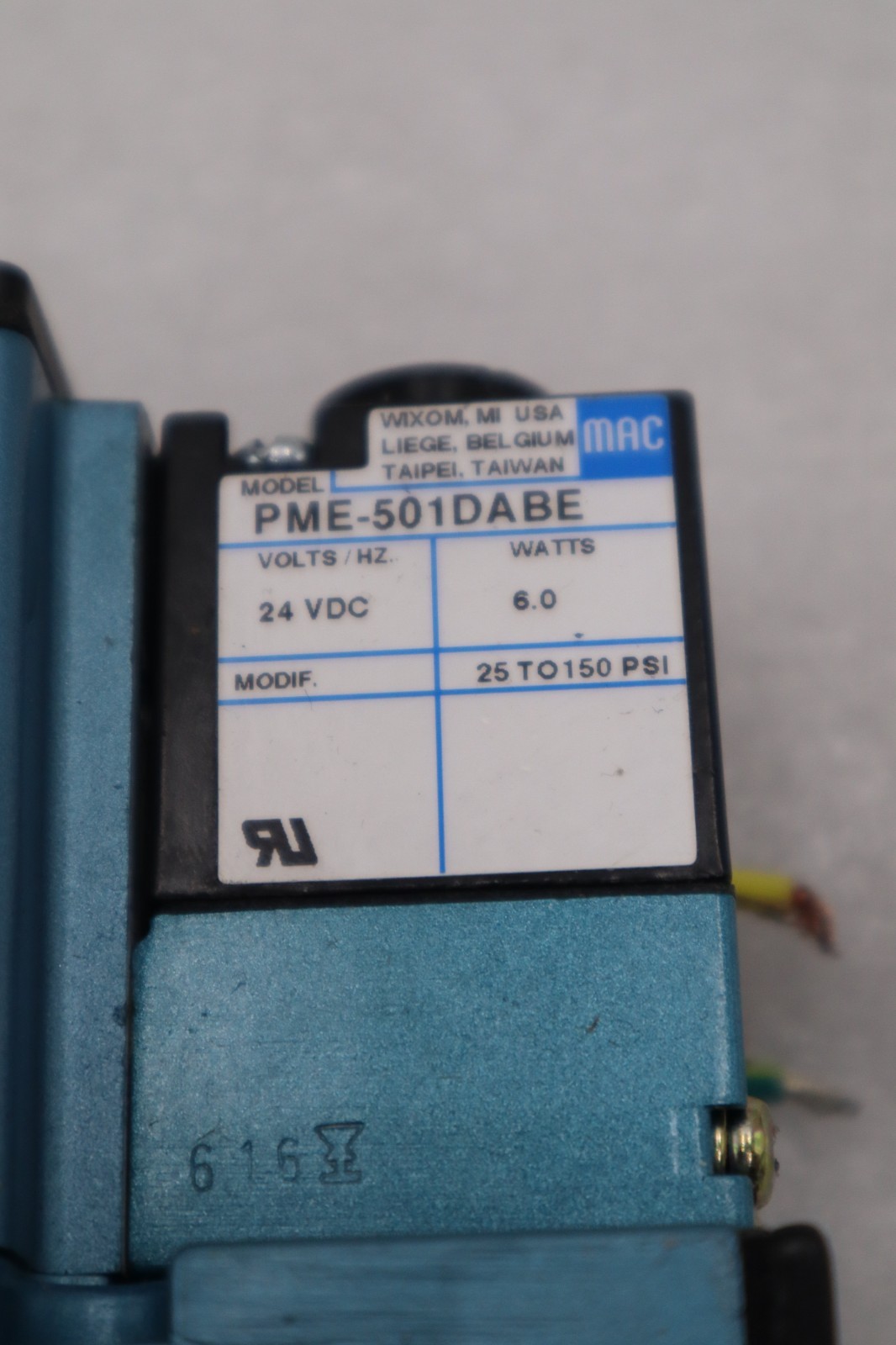 NEW MAC 6211C-211-PM-501DA SOLENOID VALVE 4-WAY SINGLE SOLENOID STOCK H1474