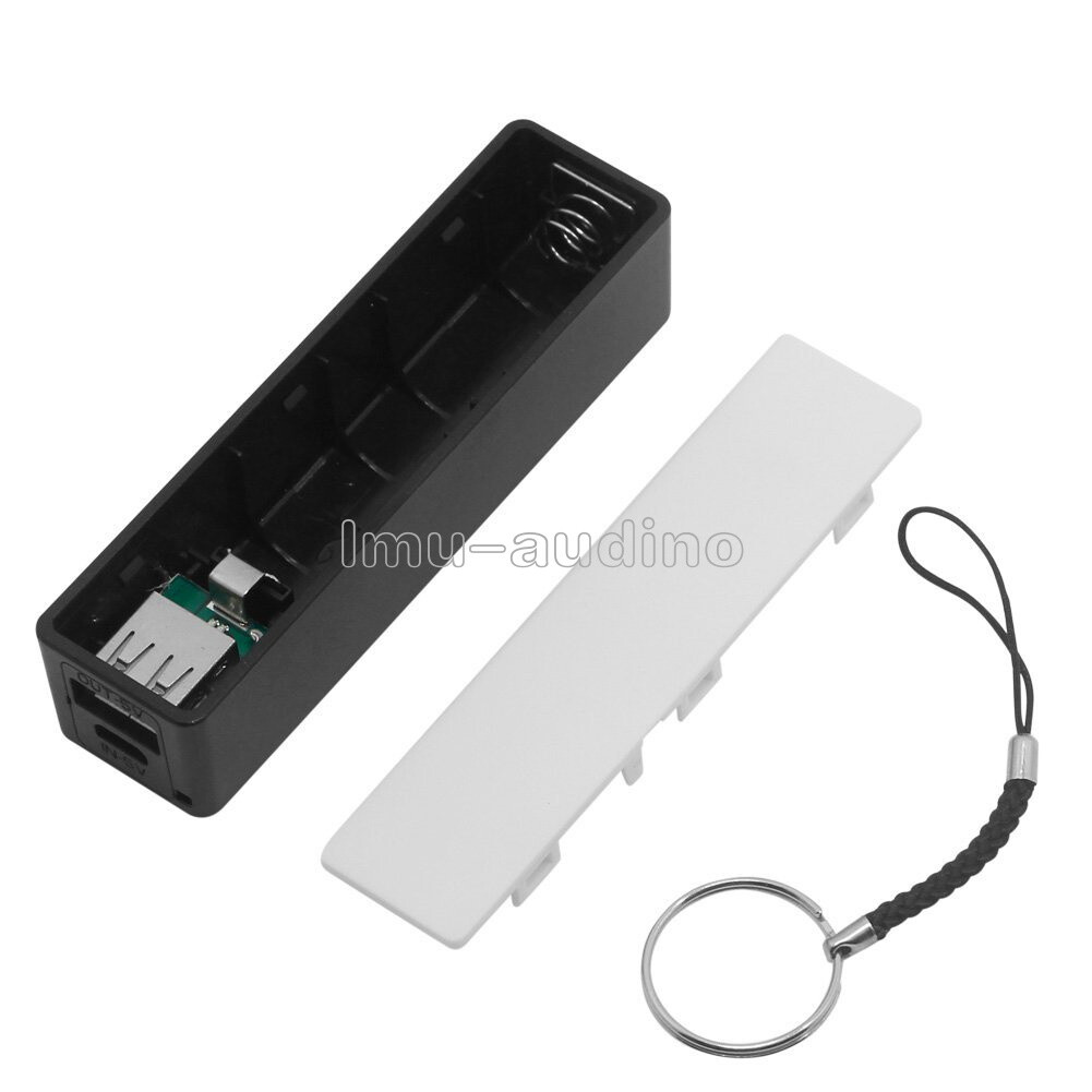 USB power bank charger pack box battery case for 1×18650 DIY portable black New