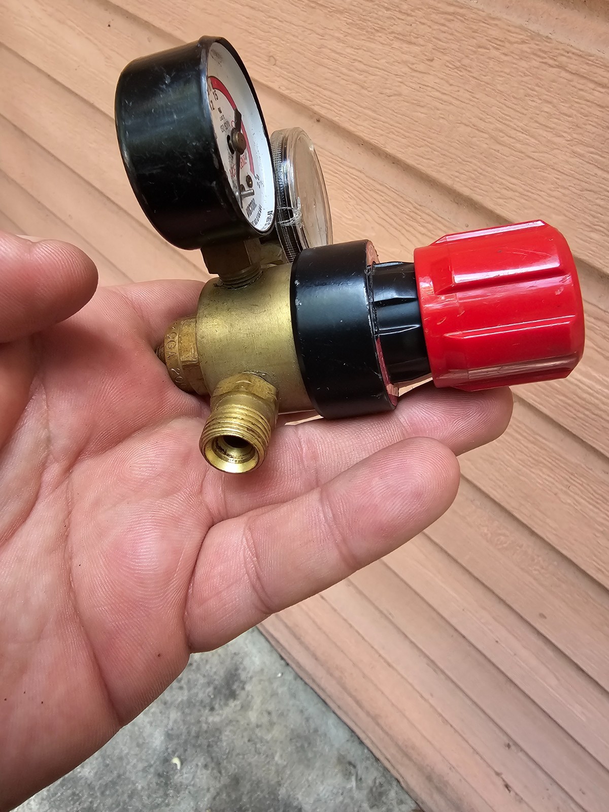 Victor G150-15-200R Acetylene Regulator – Works Great – Missing a Plastic Cover